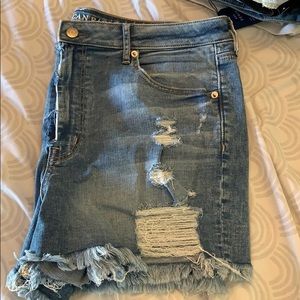 AE Distressed Denim Shorts